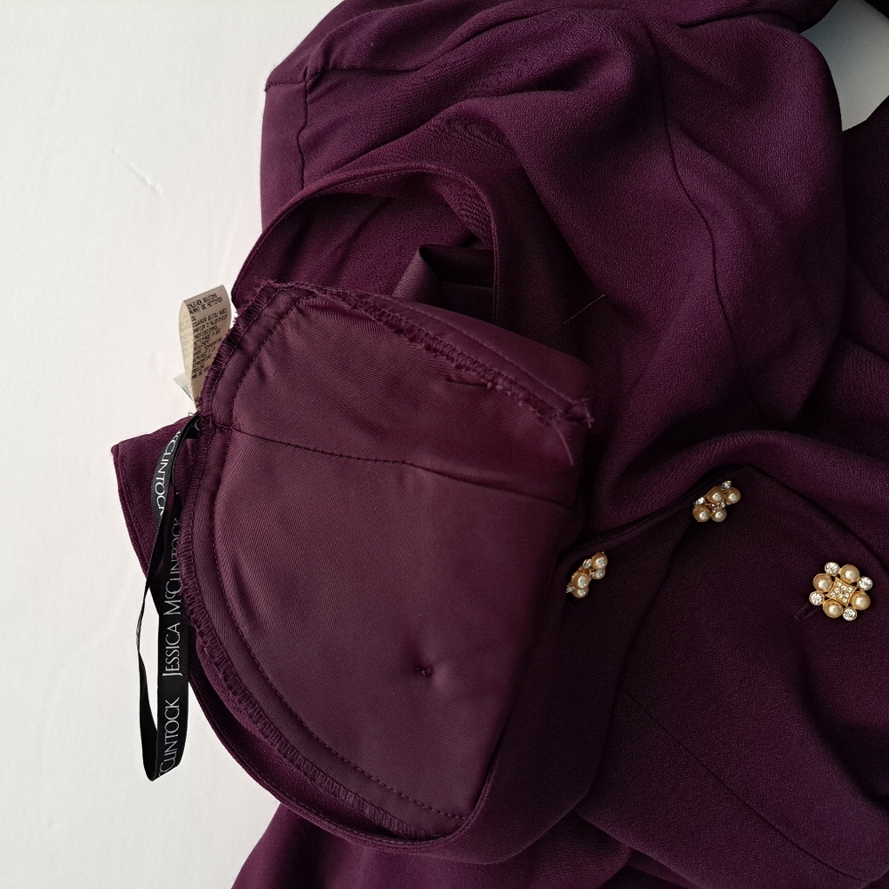 Vintage Jessica McClintock Purple Suit - Picture 2 of 16